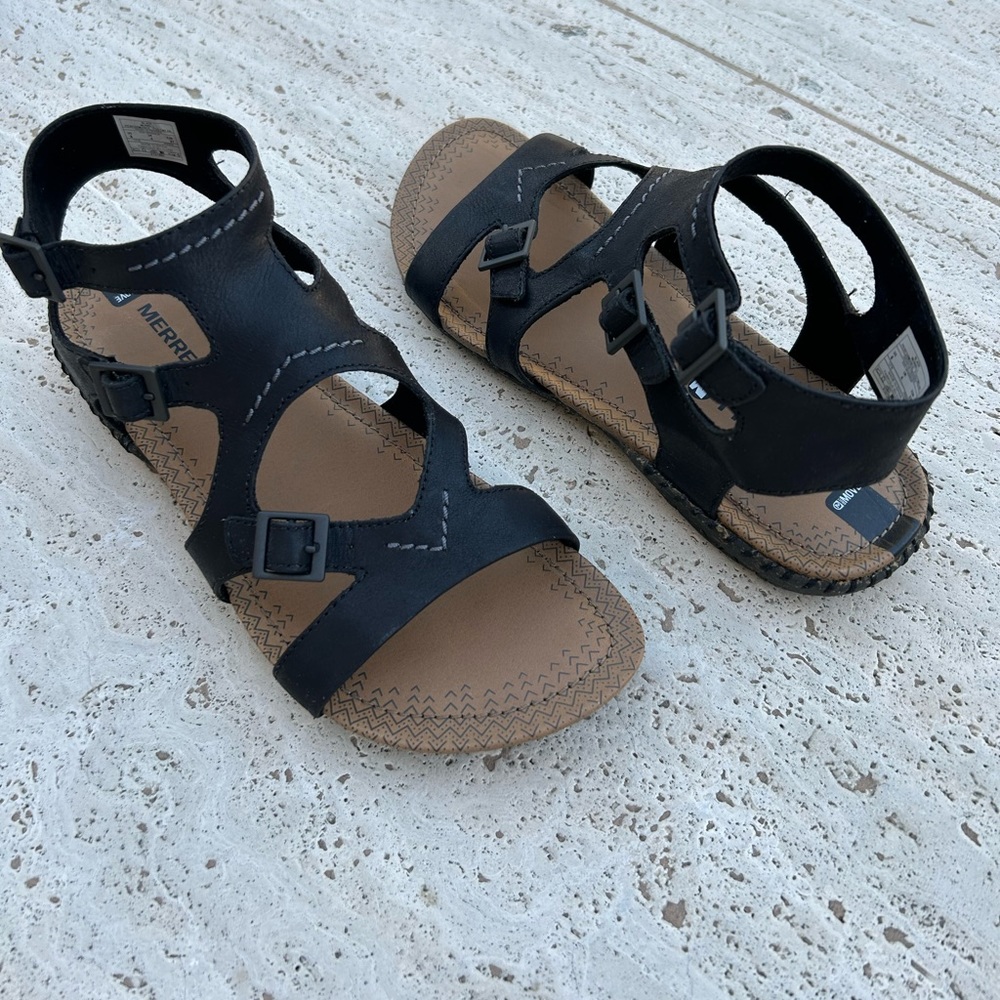 ✨NEW✨MERRELL LEATHER SANDALS - Picture 3 of 8